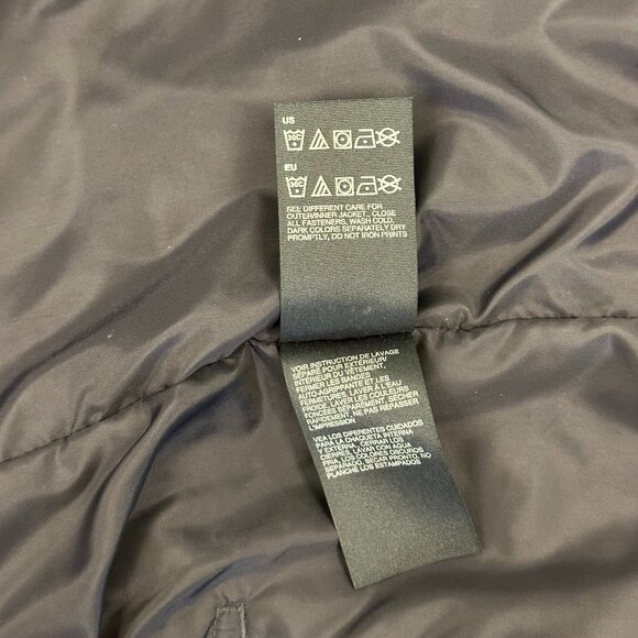 Tommy Hilfiger Vintage Diamond Quilted Barn Chore Jacket (Navy Blue/Brown) - Picture 16 of 16